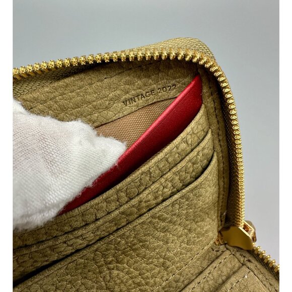 Hammitt 5 North Plume Moss Green Nubuck Leather Compact Zip Around Wallet 16470 - Picture 10 of 15